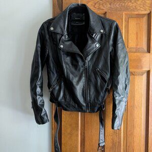 Elodie Vegan Leather Moto Jacket
